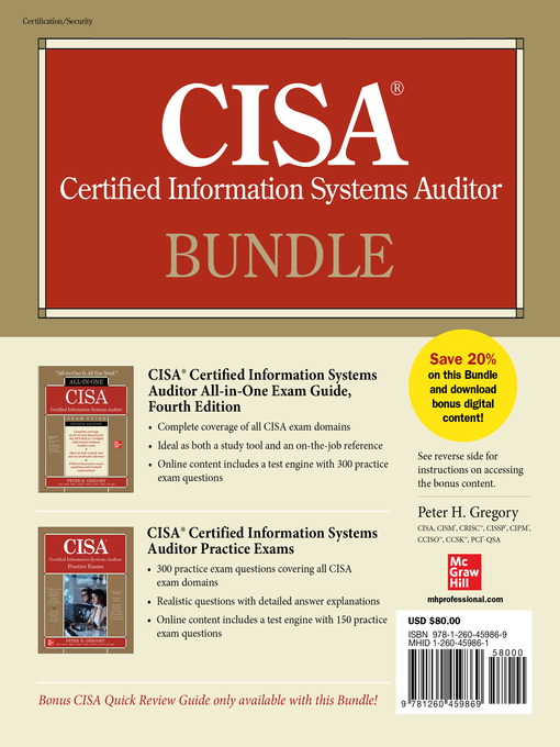 Title details for CISA Certified Information Systems Auditor Bundle by Peter H. Gregory - Available